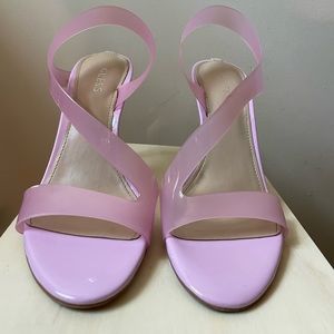 Guess Women's Ferry Asymmetrical Lucite Clear Dress, light pink